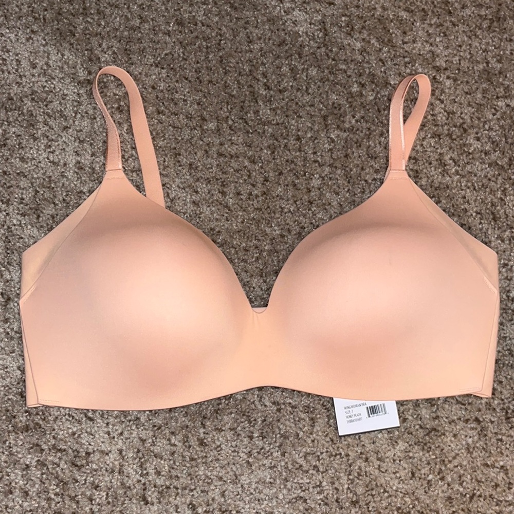 Knix WingWoman Countour Bra size 7 Honey Peach